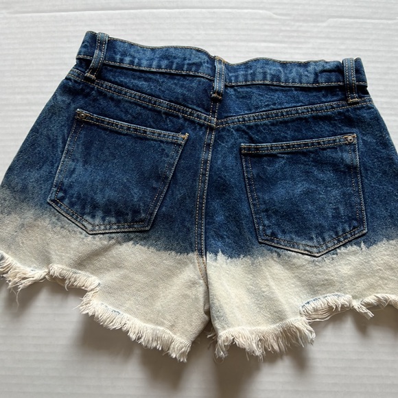 NWT NOBO bleached distressed high-rise mom fit denim  summer shorts size 5 - Picture 3 of 7